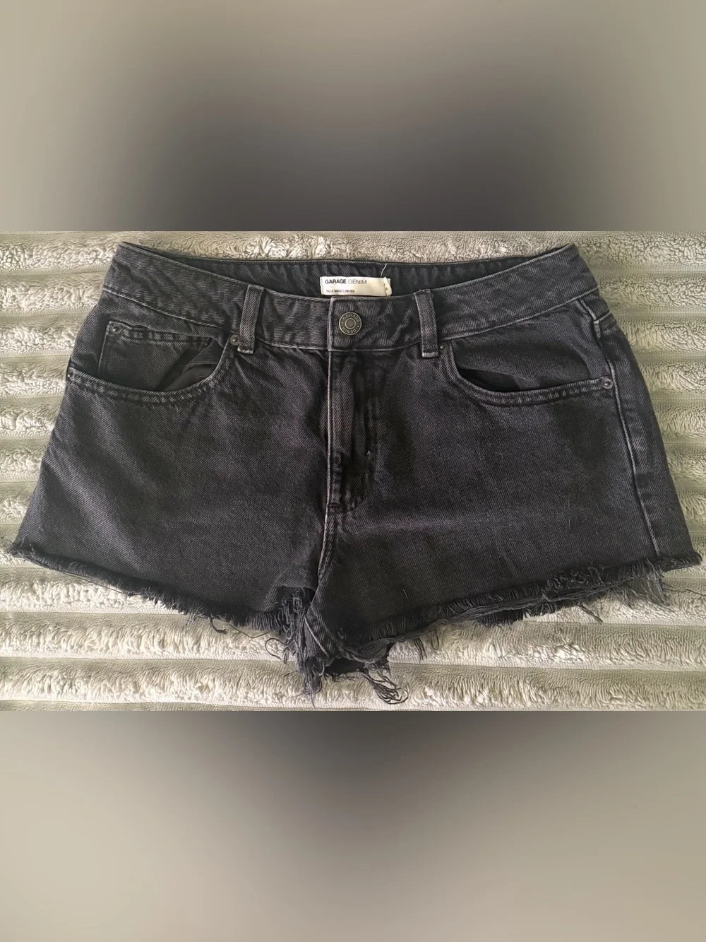 Garage Black Denim Jean Shorts